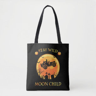 blijf op het vliegveld van het roemkins halloween tote bag