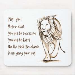 Blijf op je weg muismat