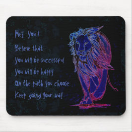 Blijf op je weg muismat