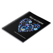 Blijf op koers en andere herinneringen zwart blauw notitieboek (Linkerzijde)