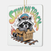 Blijf Op Koers Keramisch Ornament (Links)