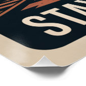 Blijf op koers perfect poster (Hoek)