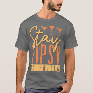 Blijf op mijn vriendinnetje Barmaid Barman Barman  T-shirt