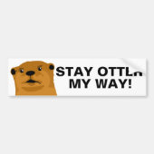 Blijf op mijn weg bumpersticker (Voorkant)