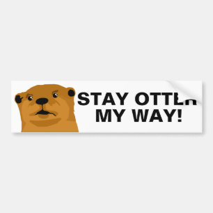 Blijf op mijn weg bumpersticker