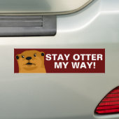 Blijf op mijn weg II Bumpersticker (Op auto)
