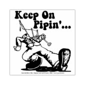 Blijf op Pipin' rubberen stempel (Afrduk)