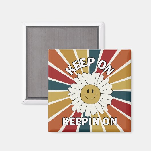 Blijf op retro magneet (Voorkant / Achterkant)