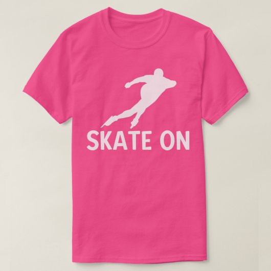 Blijf op schaatsen t-shirt (Design voorkant)