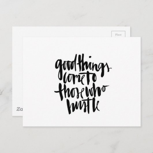 Blijf op schema briefkaart (Voorkant / Achterkant)