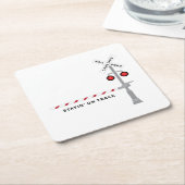 Blijf op schema kartonnen onderzetters (Schuin)