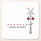 Blijf op schema kartonnen onderzetters (Voorkant)