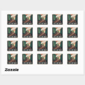 Blijf Op Schema Vierkante Sticker (Vel)