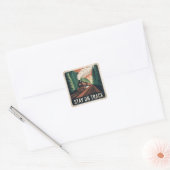Blijf Op Schema Vierkante Sticker (Envelop)