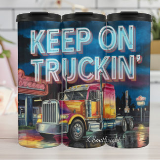 Blijf op Truckin' Neon Night Thermosbeker