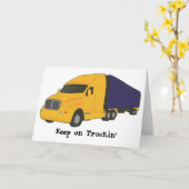Blijf op Truckin', truck op wenskaarten Kaart (Gele Bloem)