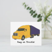 Blijf op Truckin', vrachtwagen op briefkaarten (Staand voorkant)