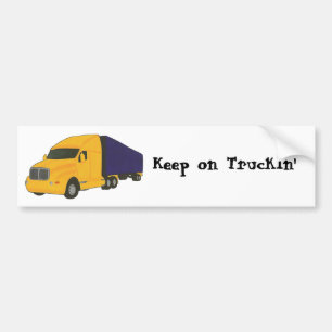 Blijf op Truckin', vrachtwagen op bumperstickers