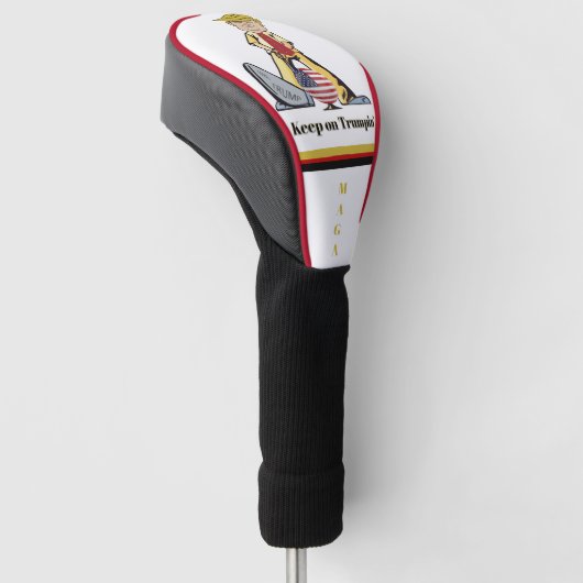 Blijf op Trumpin Maga Golfheadcover (Schuin)