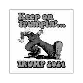 Blijf op Trumpin Rubberstempel (Afrduk)