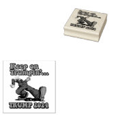 Blijf op Trumpin Rubberstempel (Gestempeld)