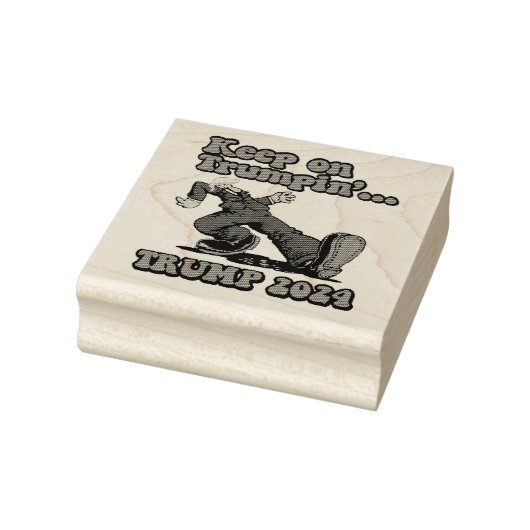 Blijf op Trumpin Rubberstempel (Stempel)