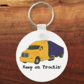 Blijf op Tuckin rijden, vrachtwagen op sleutelkett Sleutelhanger (Voorkant)