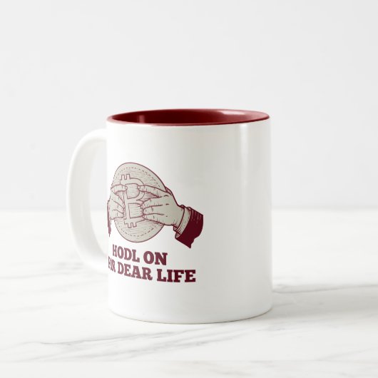 Blijf op voor Dear Life Mok (Voorkant links)