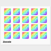 "Blijf op zoek naar de regenbogen"-Sticker Vierkante Sticker (Vel)