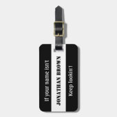 Blijf op zoek naar grappig aangepast Bagagelabel - (Voorkant verticaal)