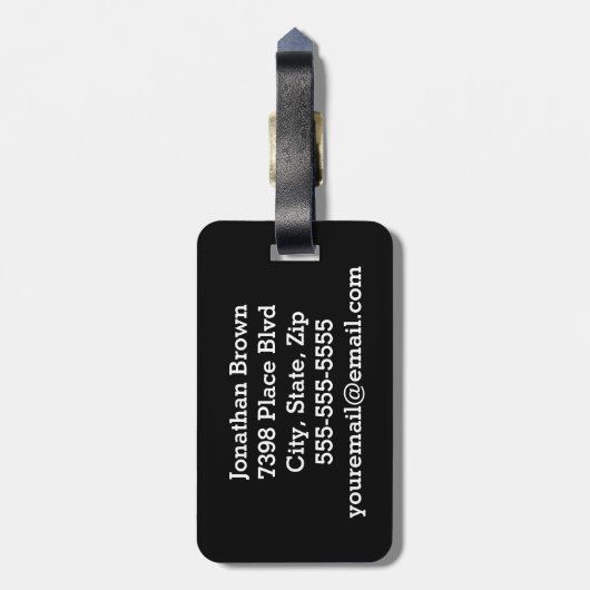 Blijf op zoek naar grappig aangepast Bagagelabel - (Achterkant verticaal)