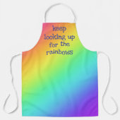 "Blijf op zoek naar het Schort Rainbows" (Voorkant)