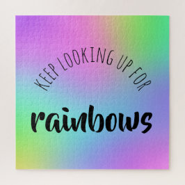 Blijf op zoek naar Rainbows Jigzaag Puzzle Legpuzzel