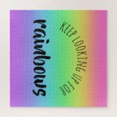 Blijf op zoek naar Rainbows Jigzaag Puzzle Legpuzzel (Horizontaal)