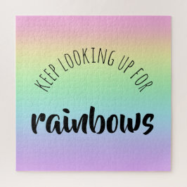Blijf op zoek naar Rainbows Jigzaag Puzzle Legpuzzel