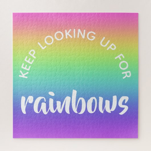 Blijf op zoek naar Rainbows Jigzaag Puzzle Legpuzzel (Verticaal)
