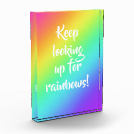 Blijf op zoek naar Rainbows Photo Block Fotoblokken