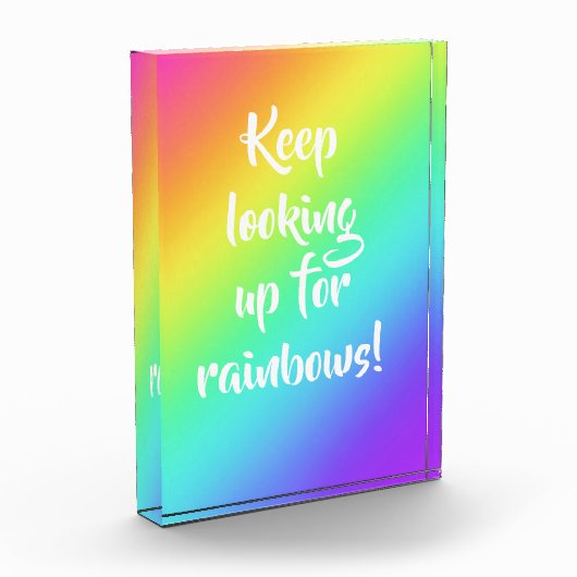 Blijf op zoek naar Rainbows Photo Block Fotoblokken (Links)