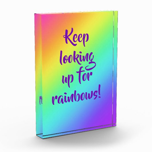 Blijf op zoek naar Rainbows Photo Block Fotoblokken (Links)