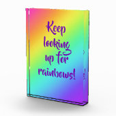 Blijf op zoek naar Rainbows Photo Block Fotoblokken (Rechts)