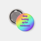 Blijf op zoek naar regenbogen magneet (Voorkant / Achterkant)
