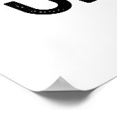 Blijf optimistisch grappige positieve drumhuls poster (Hoek)