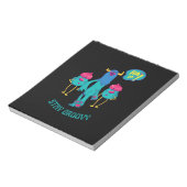 Blijf overal groovy, grappig kinder op school notitieblok (Linkerzijde)