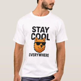 Blijf Overal Koel Hond T-shirt