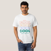 Blijf overal koel - minimalistisch trendy design t-shirt (Voorkant volledig)
