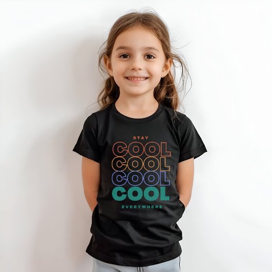 Blijf overal koel - minimalistisch trendy design t-shirt