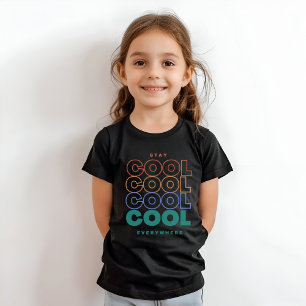 Blijf overal koel - minimalistisch trendy design t-shirt