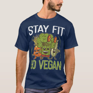Blijf passen bij het Vegan Veganism design voor ve T-shirt