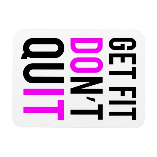 Blijf passen Niet in roze vallen Magneet (Horizontaal)