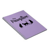 Blijf passief zwarte kat notitieboek (Rechterzijde)